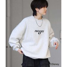 ILL'S ディズニーワンポイント刺繍 プルオーバー クルースウェット