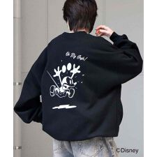 ILL'S ディズニーワンポイント刺繍 プルオーバー クルースウェット
