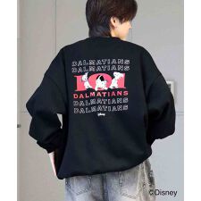 ILL'S ディズニーワンポイント刺繍 プルオーバー クルースウェット