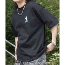 ILL’S ゴーストワンポイント刺繍 ボックスシルエット 半袖Tシャツ