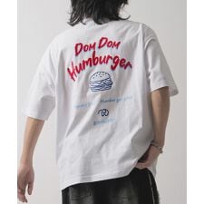ILL’S 【DOMDOM ドムドムハンバーガー】 ビッグシルエット バックプリント半袖Tシャツ