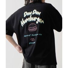 ILL’S 【DOMDOM ドムドムハンバーガー】 ビッグシルエット バックプリント半袖Tシャツ