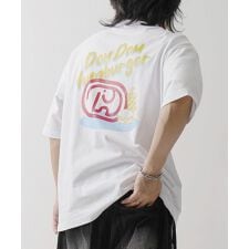 ILL’S 【DOMDOM ドムドムハンバーガー】 ビッグシルエット バックプリント半袖Tシャツ