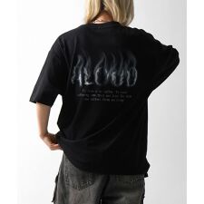 ILL’S スモーク ボックスシルエット グランジ風 Y2Kモチーフ 韓国風 バックプリント