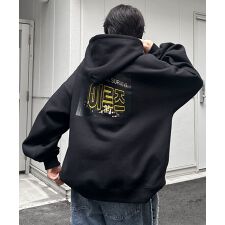 ILL'S フォトプリント 韓国ストリート アソートプリントパーカー ビッグフーディー