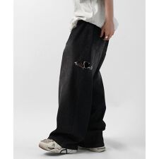 ILL’S 【96thes】サイドカットオフ ワイドルーズデニムパンツ