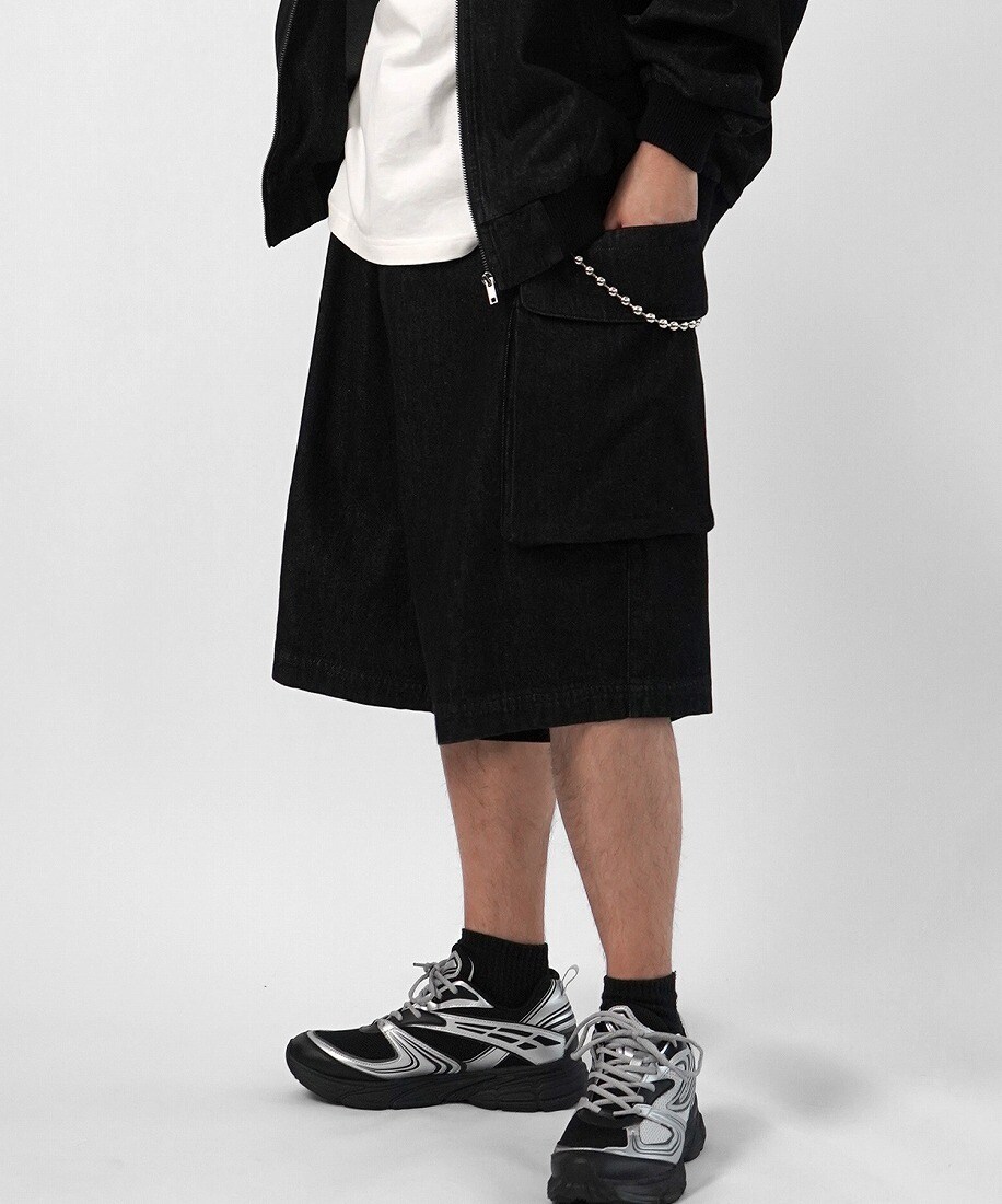 ILL'S 【Labordi ラボード】デニムフードカーゴショートパンツ