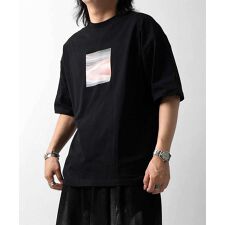 Confirm アブストラクト絵画 フロントプリント 半袖Tシャツ