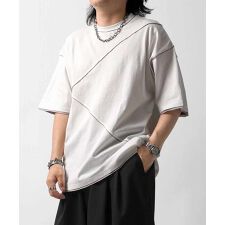 Confirm オーガンジー / カットオフ switching Tee 切替半袖Tシャツ