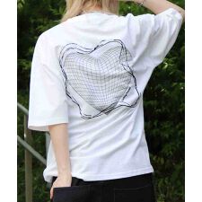 Confirm 韓国ストリートメタル文字 グランジロゴ Y2K ビッグシルエット半袖Tシャツ