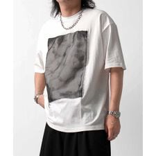 Confirm オーガンジー / カットオフ switching Tee 切替半袖Tシャツ