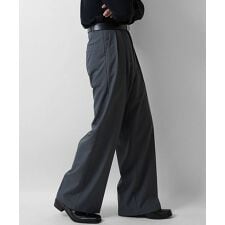 Confirm ヴィンテージメイ イル タック ワイドストレートスラックスパンツ