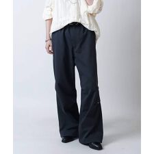 Confirm リベット付 デザインパラシュートパンツ ワイドストレートスノーパンツ