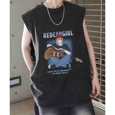 ILL'S 【RED CAP GIRL】 ビッグシルエットノースリーブ カットソー