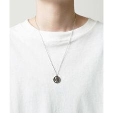 Confirmトップ付き モチーフ チャーム シルバーチェーンネックレス