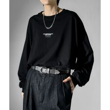 Confirm デザインアソート ビッグシルエット ボックス刺繍 / プリントロゴロンT カットソー