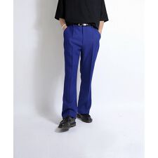Confirm 極美シルエット センタープレス ブーツカット スラックス フレアパンツ