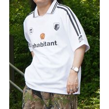 ILL’S 【INHABITANT】ビッグシルエット ユニフォームライク 半袖サッカーTシャツ