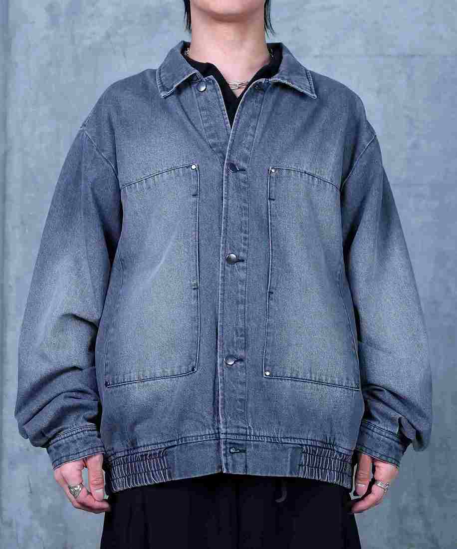 Confirm プリーツ リベット ショート ZIPブルゾン | コンファーム