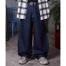 ILL'S（イルズ）バレルレッグ リジット デニムパンツ