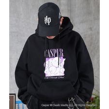 ILL'S Casper ヴィンテージライク レトロ映画 刺繍 プリントパーカー