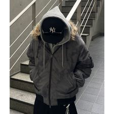 ILL'S N2-B フード ジップ ブルゾン ファー ミリタリー