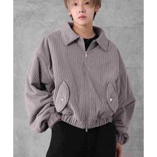 Confirm 太コーデュロイ 中綿ブルゾン ダブルジップ