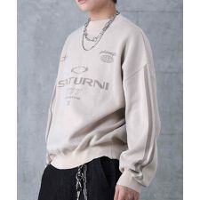 Confirm ブロークコア Y2K フロントグラフィック ジャガードニットプルオーバー