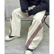 ILL'S コーデュロイ ラインカーブ パンツ