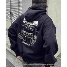 ILL'S 【SPONGE BOB / スポンジボブ】バックプリント プルパーカー