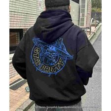 ILL'S 【SPONGE BOB / スポンジボブ】バックプリント 刺繍 プルパーカー