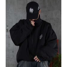 ILL’S 2WAY リバーシブル ナイロン ドローコード ボアブルゾン