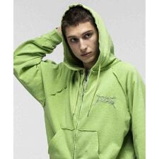 ILL'S  "ILL'S" LOGO刺繍フルジップフーディー