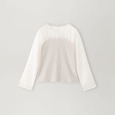 【着回し抜群】チュールシアーコンビカットソー