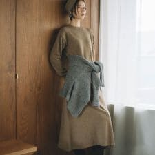 ビアンカ(BIANCA)の【ネック取り外し2WAY】ニットロングワンピース