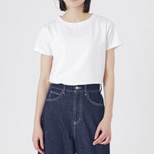 【接触冷感･UV対策】ベーシックロゴ刺しゅうTシャツ
