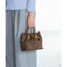 【LA MARGE】【本革】2WAY ナイロン 本革 ハンド&ショルダーバッグ