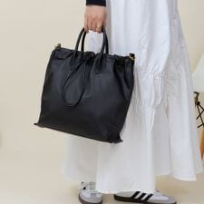 【LA MARGE】【本革】2WAY ナイロン ショルダーバッグ