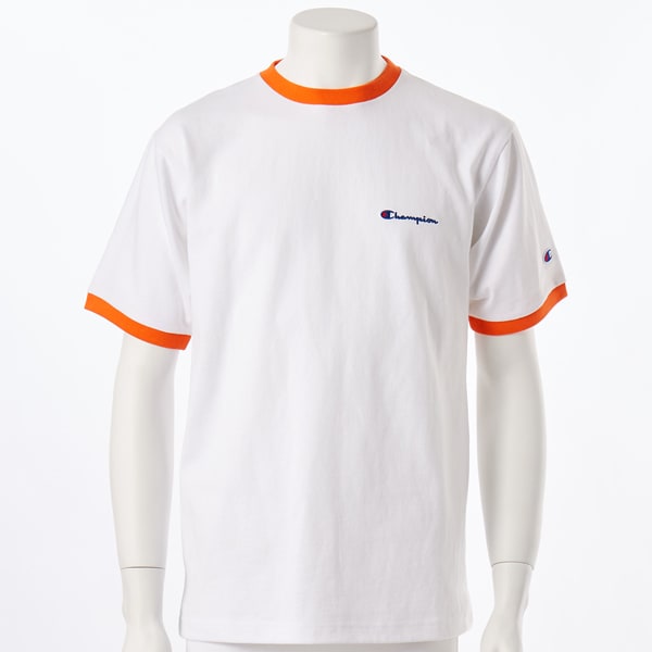 [�}���C]SHORT SLEEVE RINGER T-SHIRT /�`�����s�I���iChampion�j 820 �I�����W