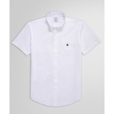 ブルックスブラザーズ(Brooks Brothers)のスーピマコットン/ポリエステル 46ゲージニット ショートスリーブ カジュアルシャツ Regular