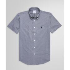 ブルックスブラザーズ(Brooks Brothers)のスーピマコットン/ポリエステル 46ゲージニット ショートスリーブ カジュアルシャツ Regular