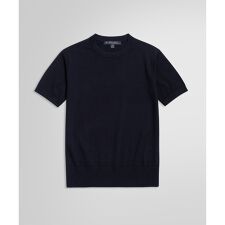 ショートスリーブ メリノウール クルーネックセーター