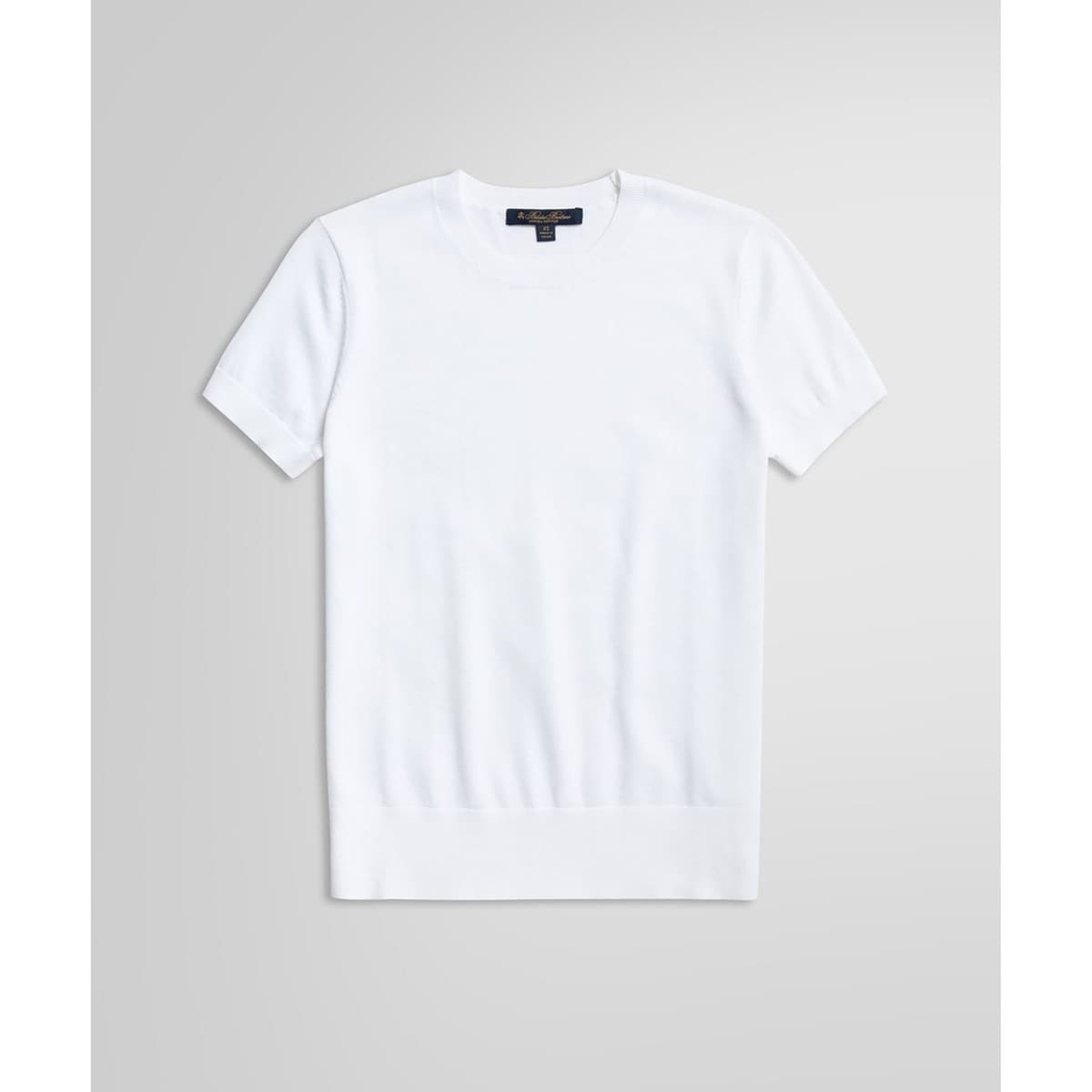 [�}���C]�X�[�s�}�R�b�g�� �N���[�l�b�N �V���[�g�X���[�u�Z�[�^�[/�u���b�N�X�u���U�[�Y�iBrooks Brothers�j �z���C�g