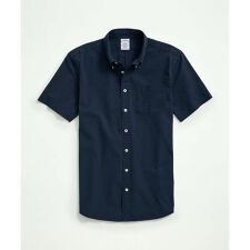 ブルックスブラザーズ(Brooks Brothers)のストレッチコットン シアサッカー ソリッド ショートスリーブ カジュアルシャツ Regular Fi