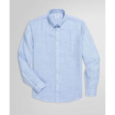 ブルックスブラザーズ(Brooks Brothers)のアイリッシュリネン ソリッド カジュアルシャツ Regular Fit