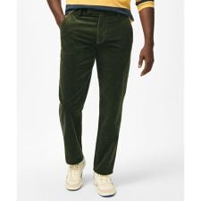 ストレッチコットン 8-Waleコーデュロイ プレーンフロントパンツ REGULAR