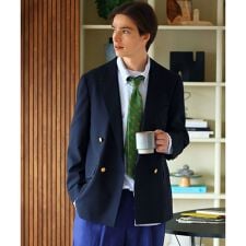 ◆オンラインストア限定◆コンバットウール　ダブル４釦ブレザー　Traditional