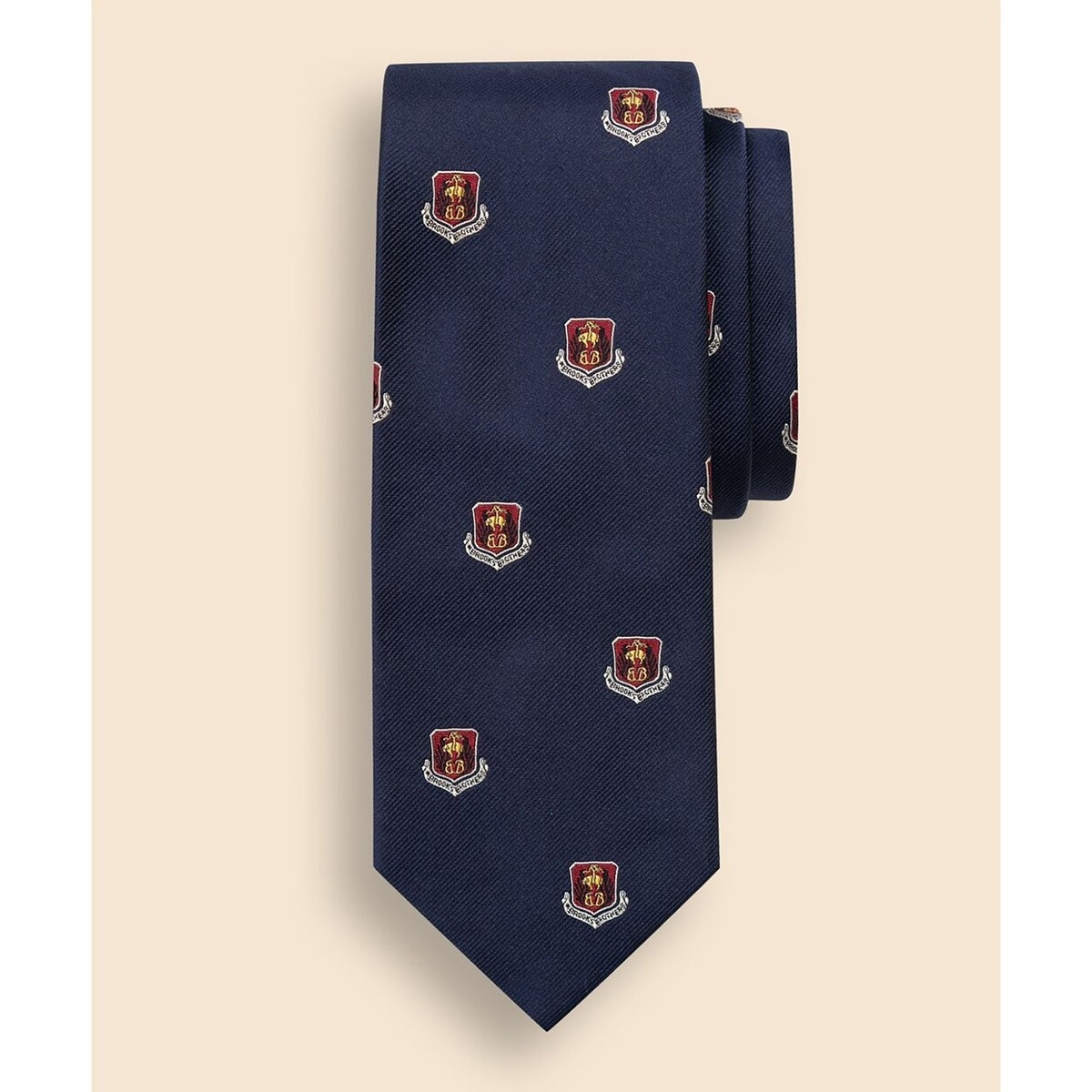 ブルックスブラザーズ シルク　ソリッド　ニットタイ　ネイビー シルク ソリッド ニットタイ（ネクタイ）｜BROOKS BROTHERS