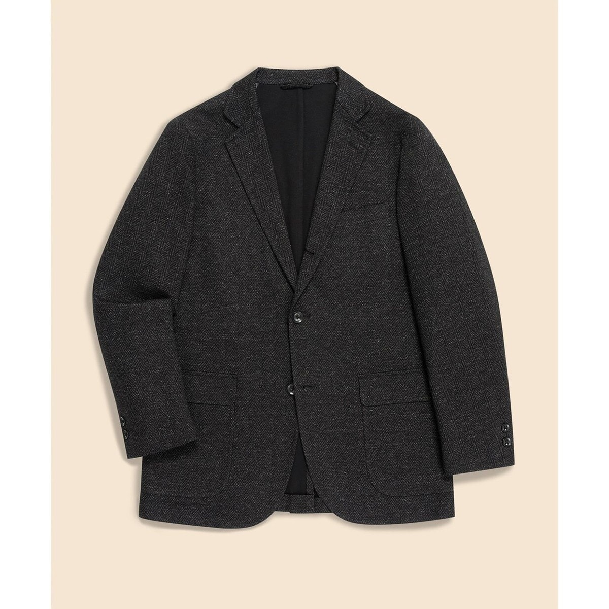 ウールブレンド ウィンドウペイン 段返り3釦ジャケット TOKYO model