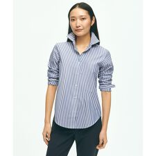 スーピマコットンストレッチ ベンガルストライプ ドレスシャツ Classic Fit